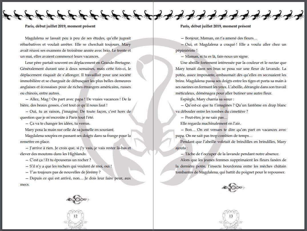 Reliee interieure La Fille du Scorpion
